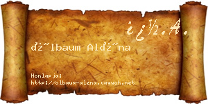 Ölbaum Aléna névjegykártya